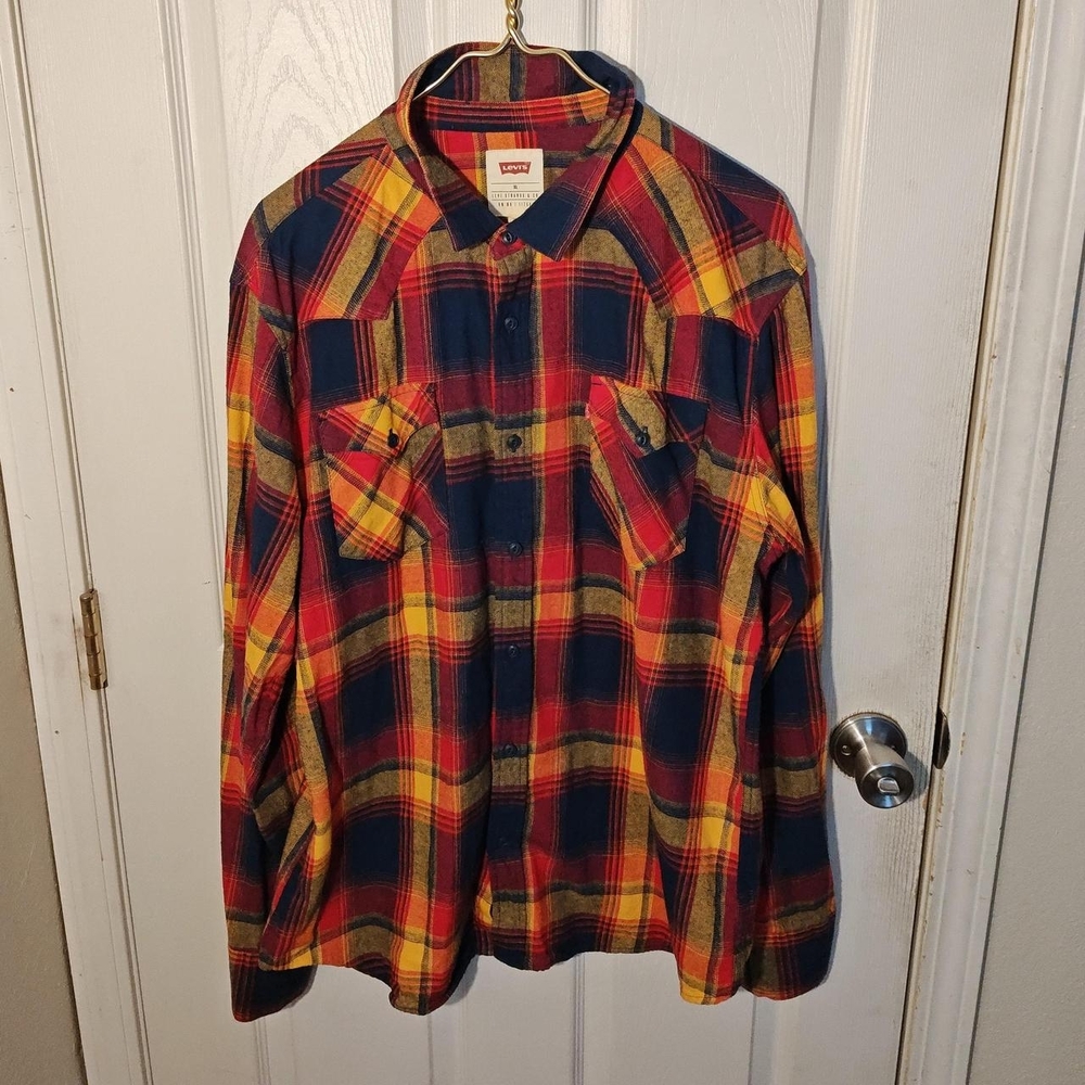 Levi's Multicolor Plaid Pattern Shirt - image 1